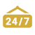 icons8 24 7 open sign 50 1